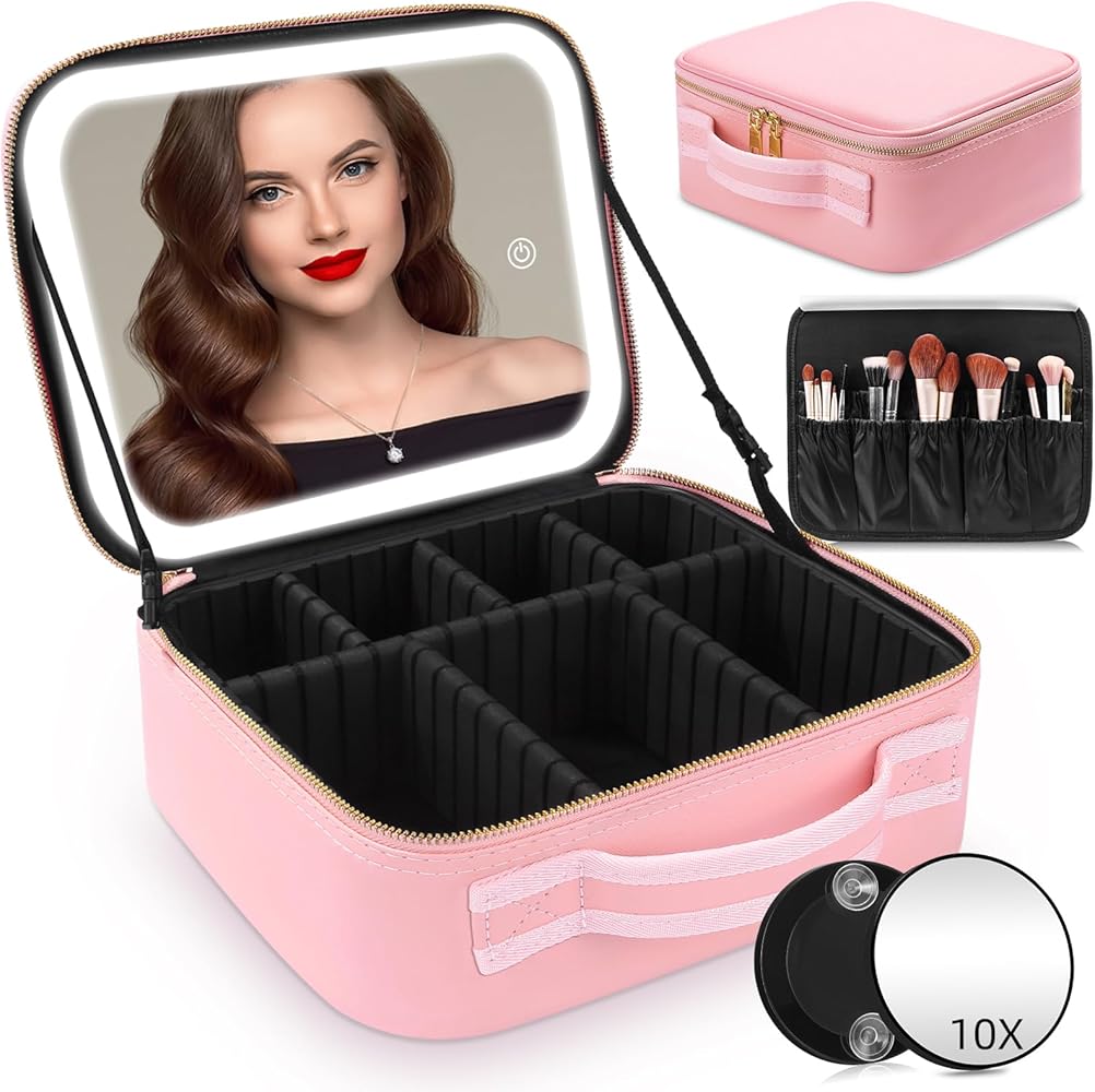 Cosmetiquera Con Espejo Led Portátil