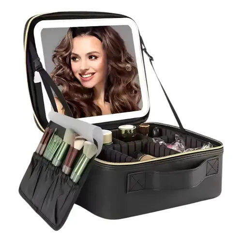Cosmetiquera Con Espejo Led Portátil