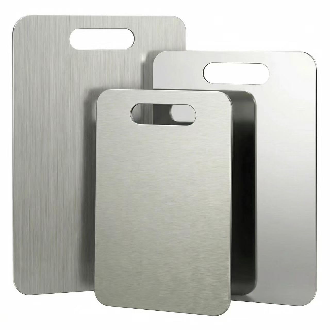 Set 3 Tablas De Picar Acero