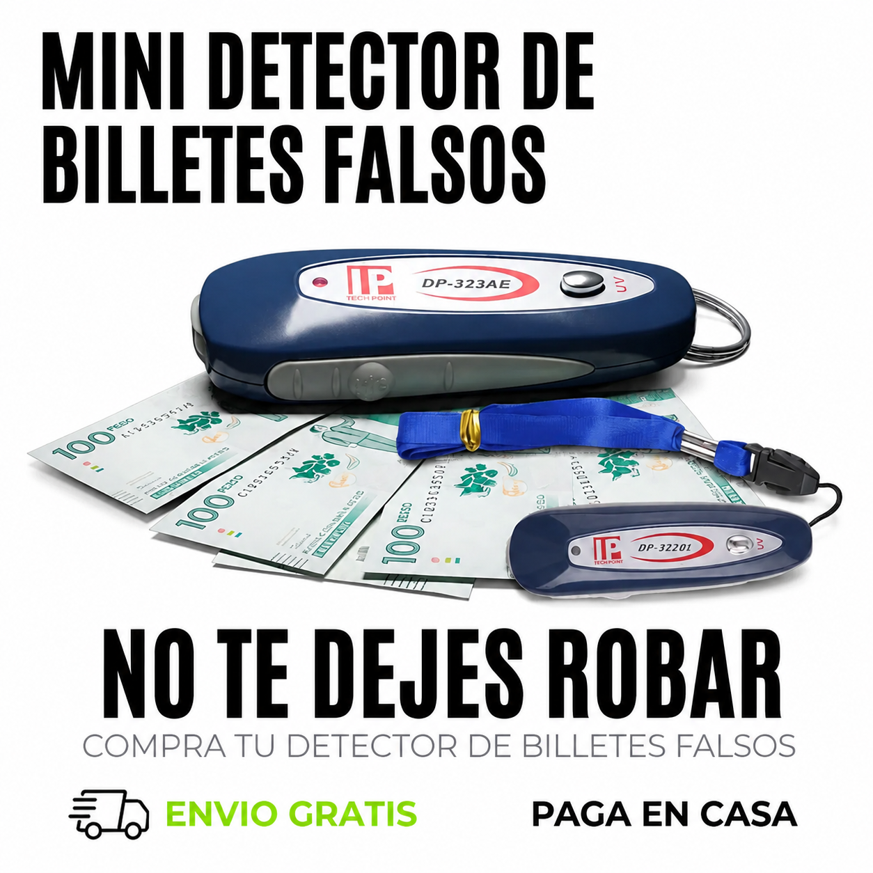Mini Detector de Billetes Falsos UV Portátil
