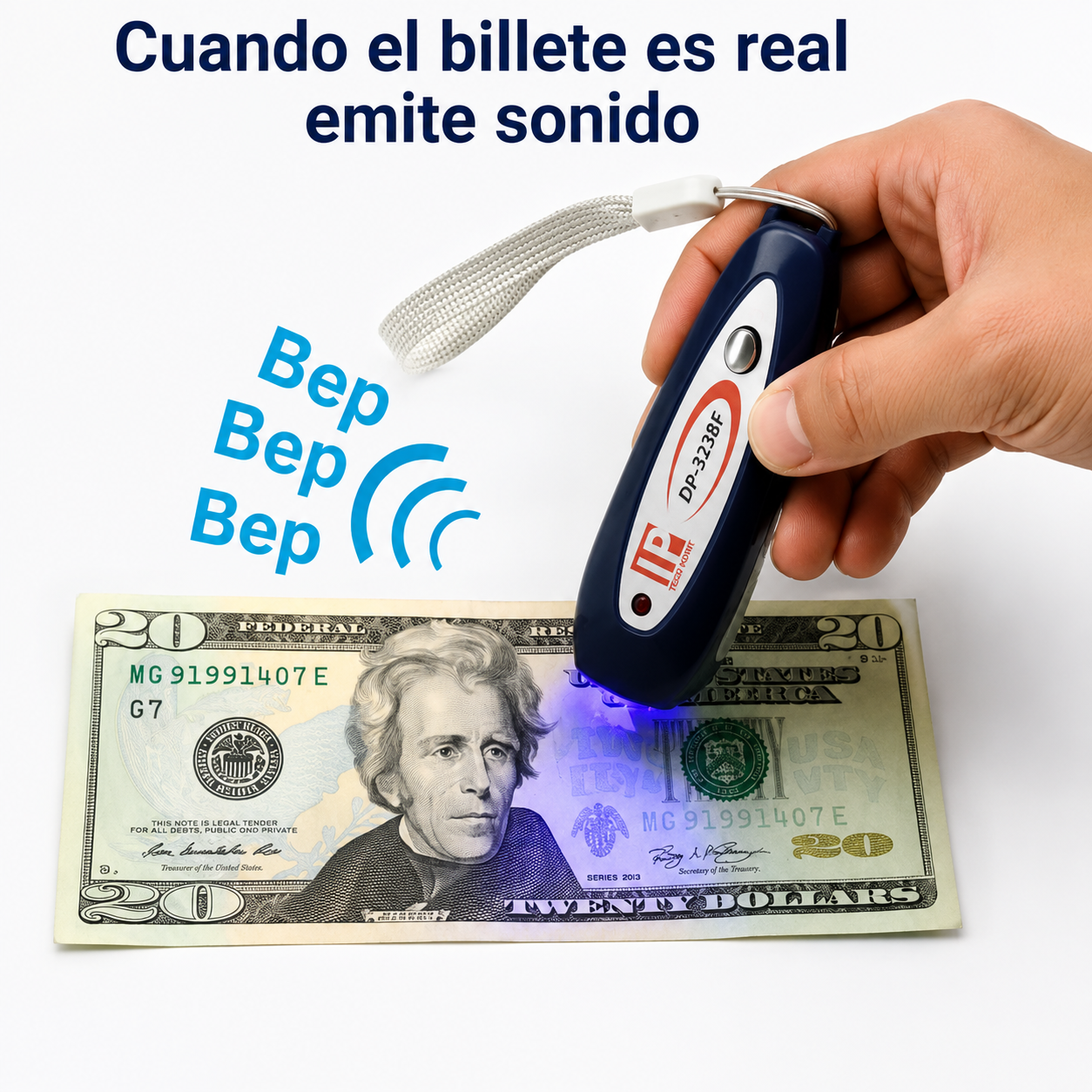 Mini Detector de Billetes Falsos UV Portátil