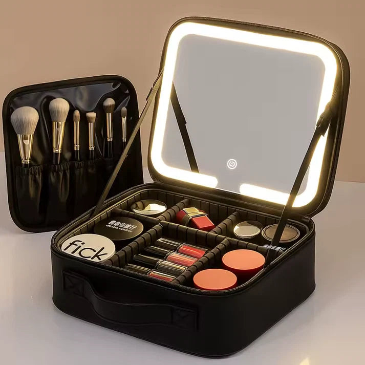 Cosmetiquera Con Espejo Led Portátil