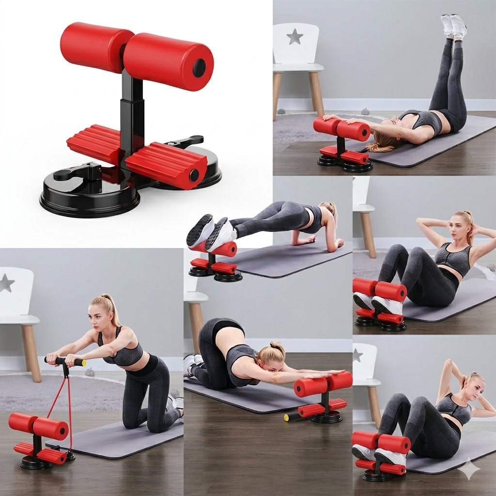 Soporte De Ejercicio con Ventosas + Cuerda Tensora