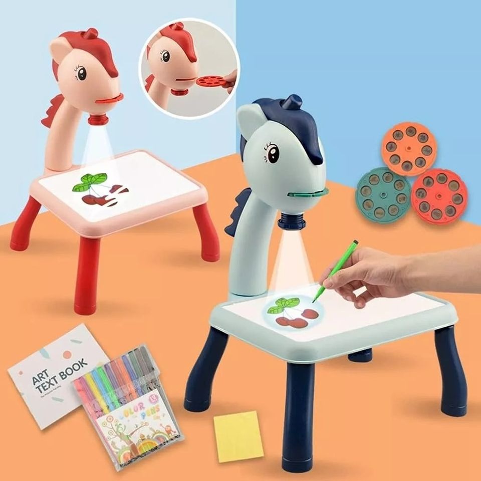 Mesa De Dibujo Para Niños Con Proyector