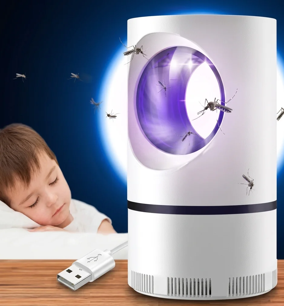 Lampara Mata Y Atrapa Mosquitos