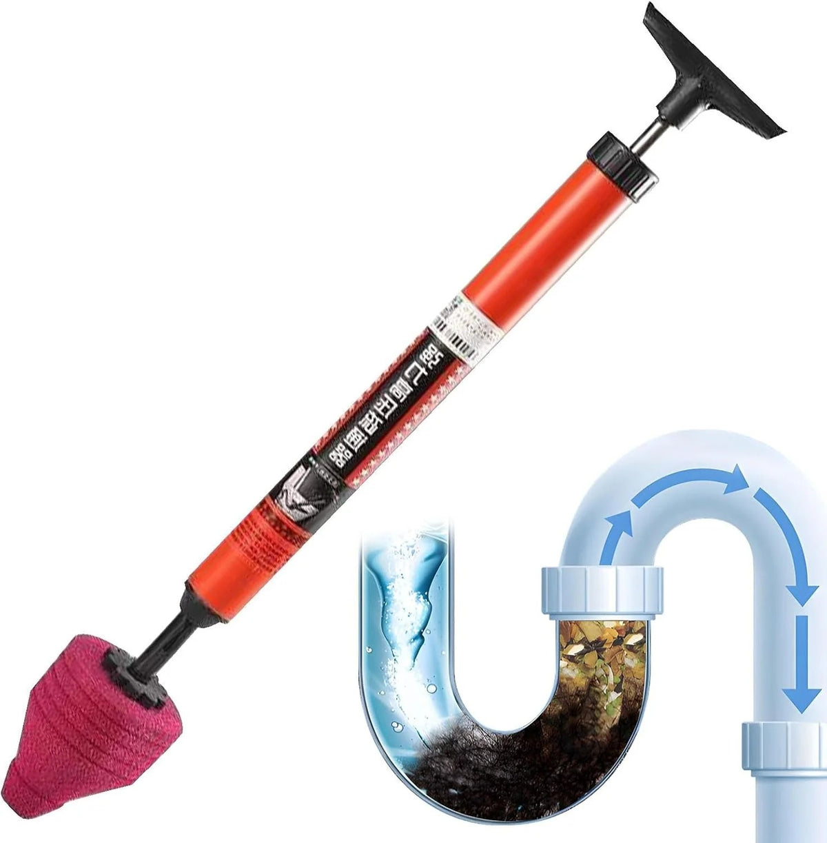 Destapador de Tuberías a Presión + Polvo Destapa Cañería Gratis