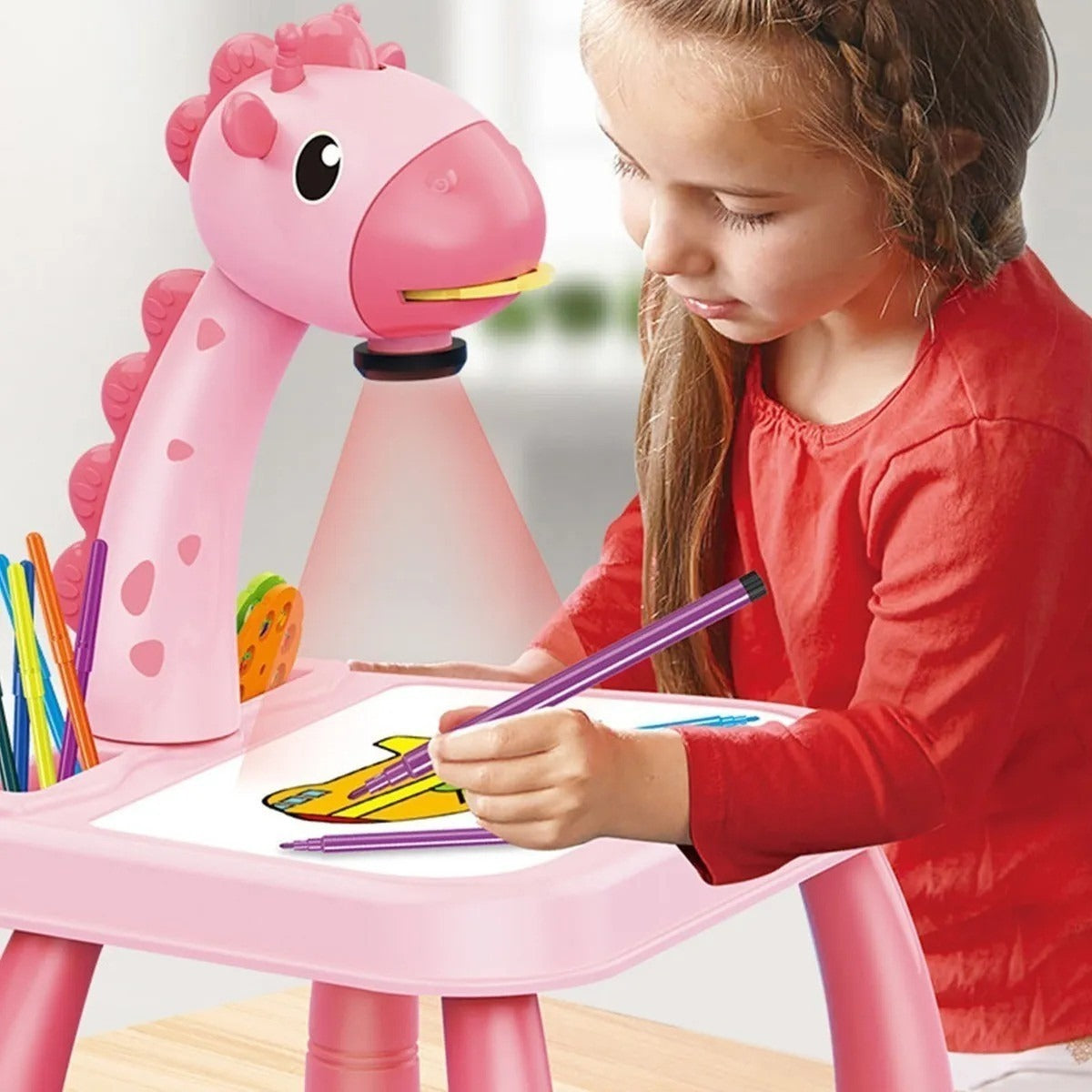 Mesa De Dibujo Para Niños Con Proyector