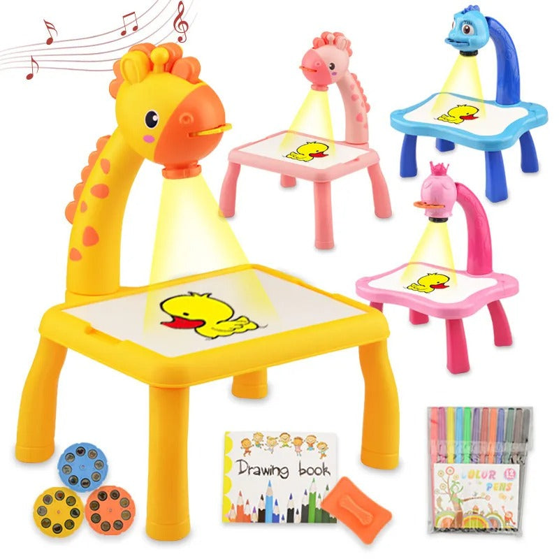 Mesa De Dibujo Para Niños Con Proyector