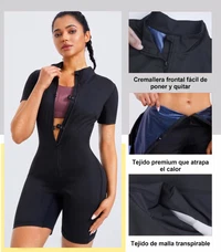 Enterizo Sauna Térmico para Mujer — Ajuste Cómodo de Cuerpo Completo